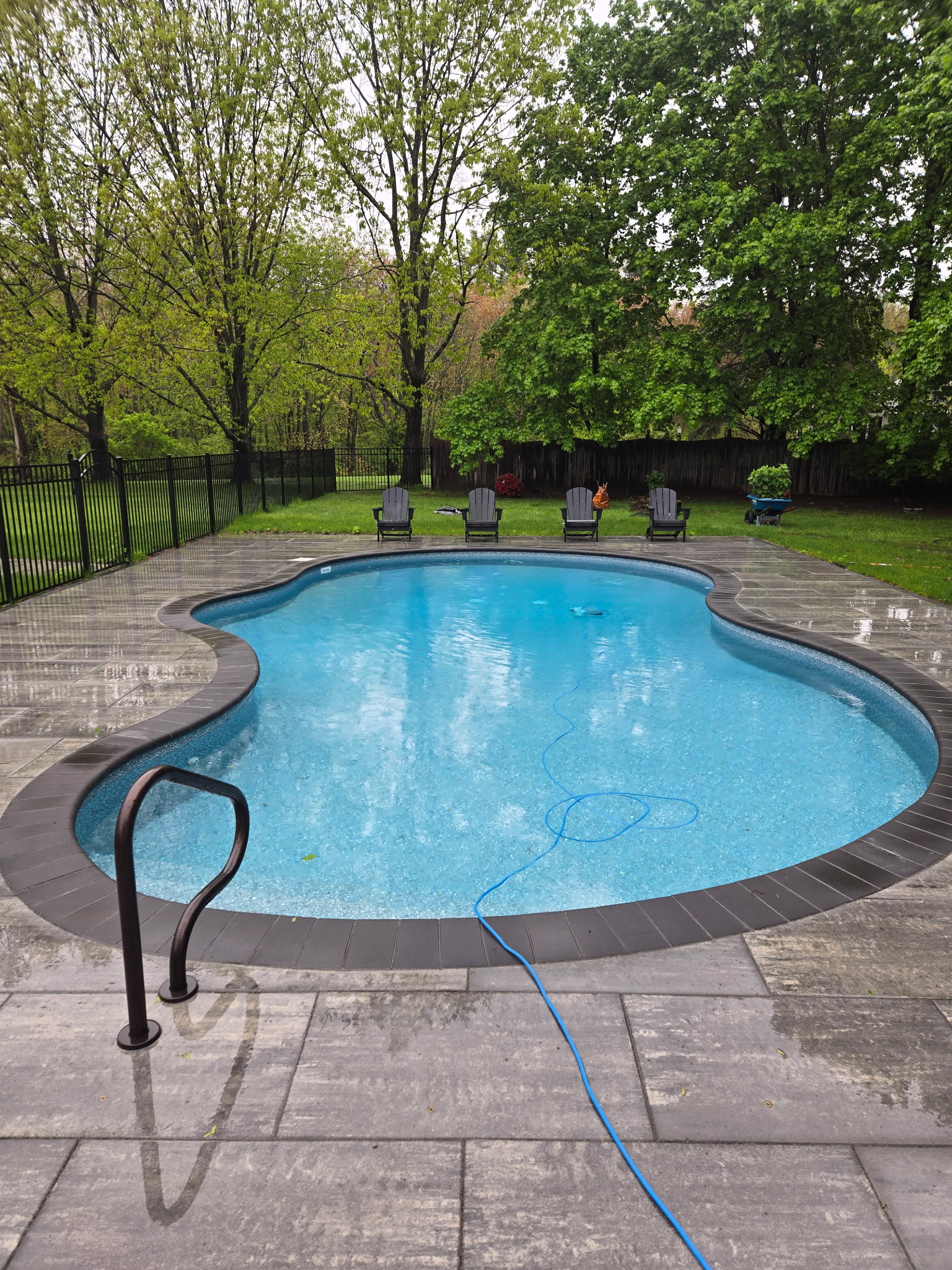 Mr. Pools backyard pool installation
