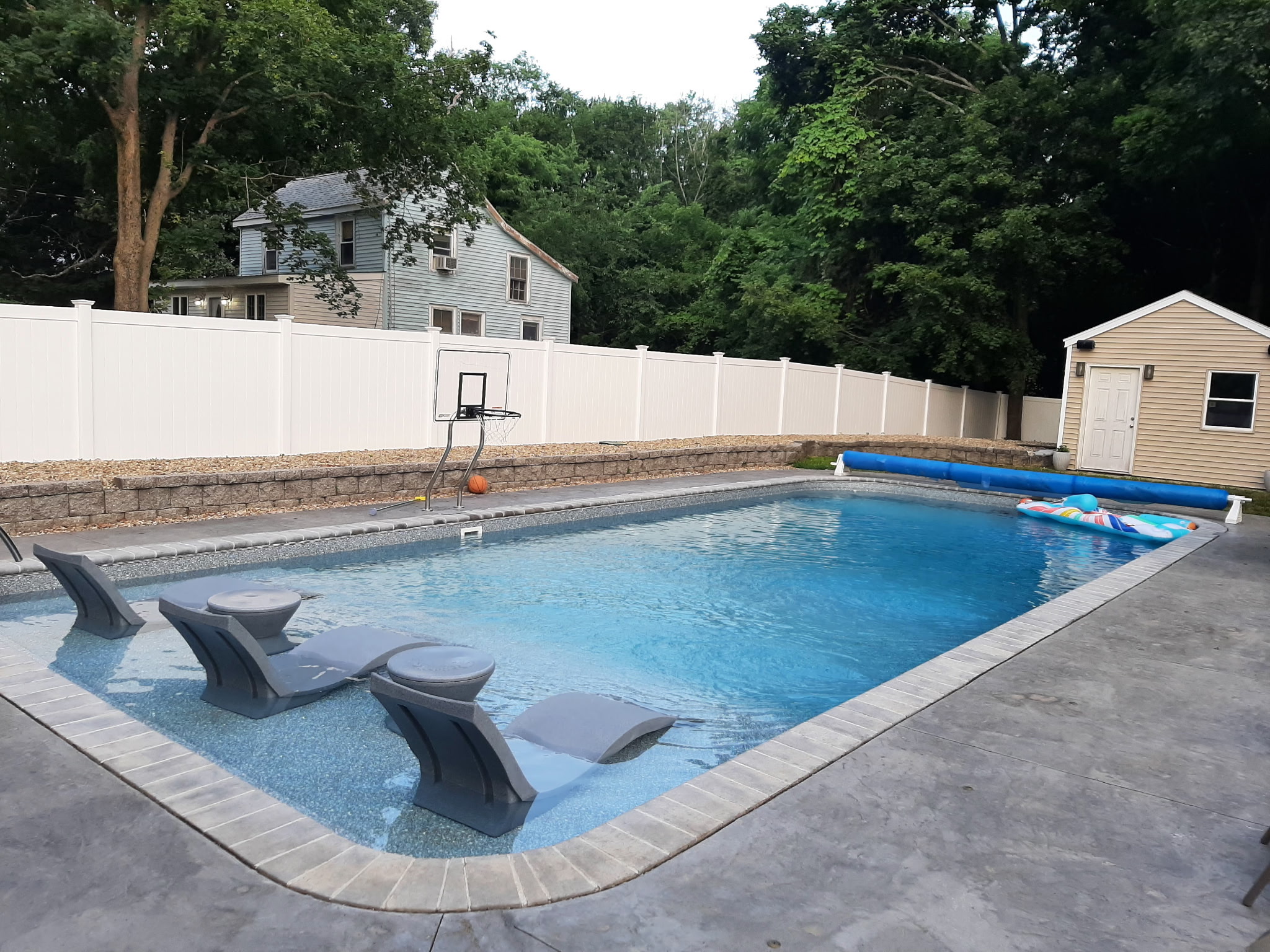 Mr. Pools backyard pool installation