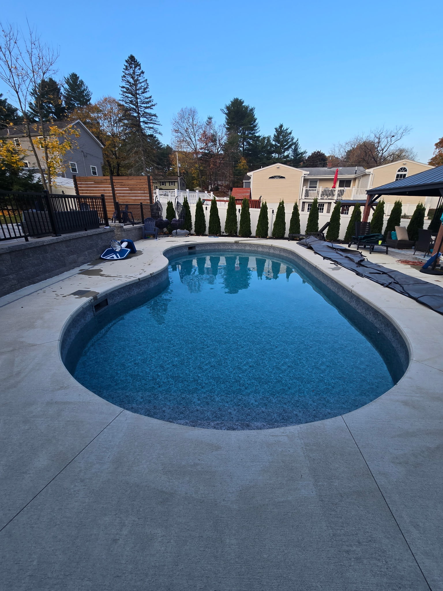 Mr. Pools backyard pool installation