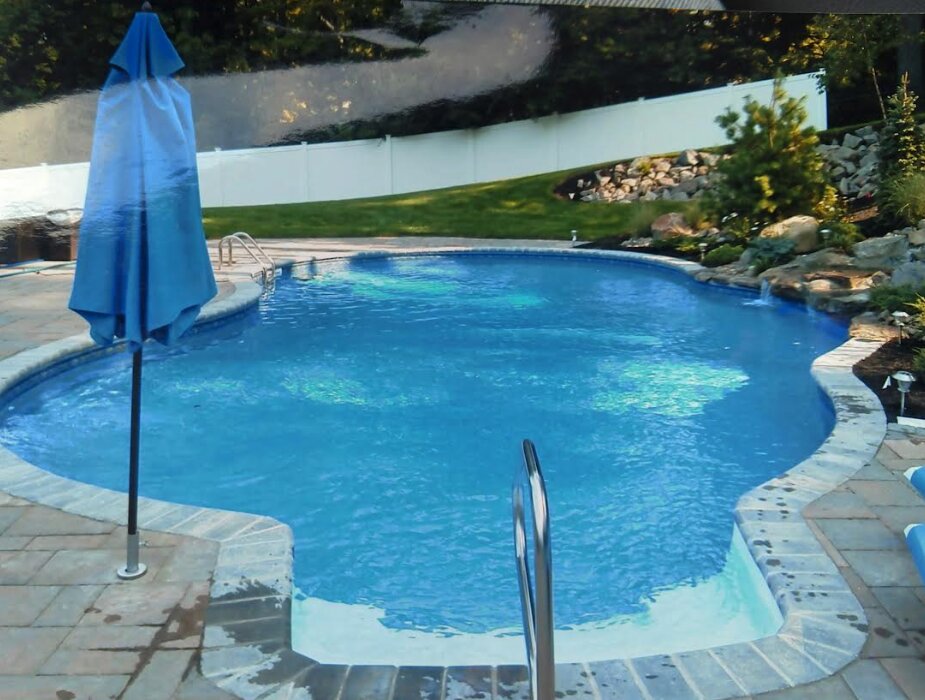 Mr. Pools backyard pool installation
