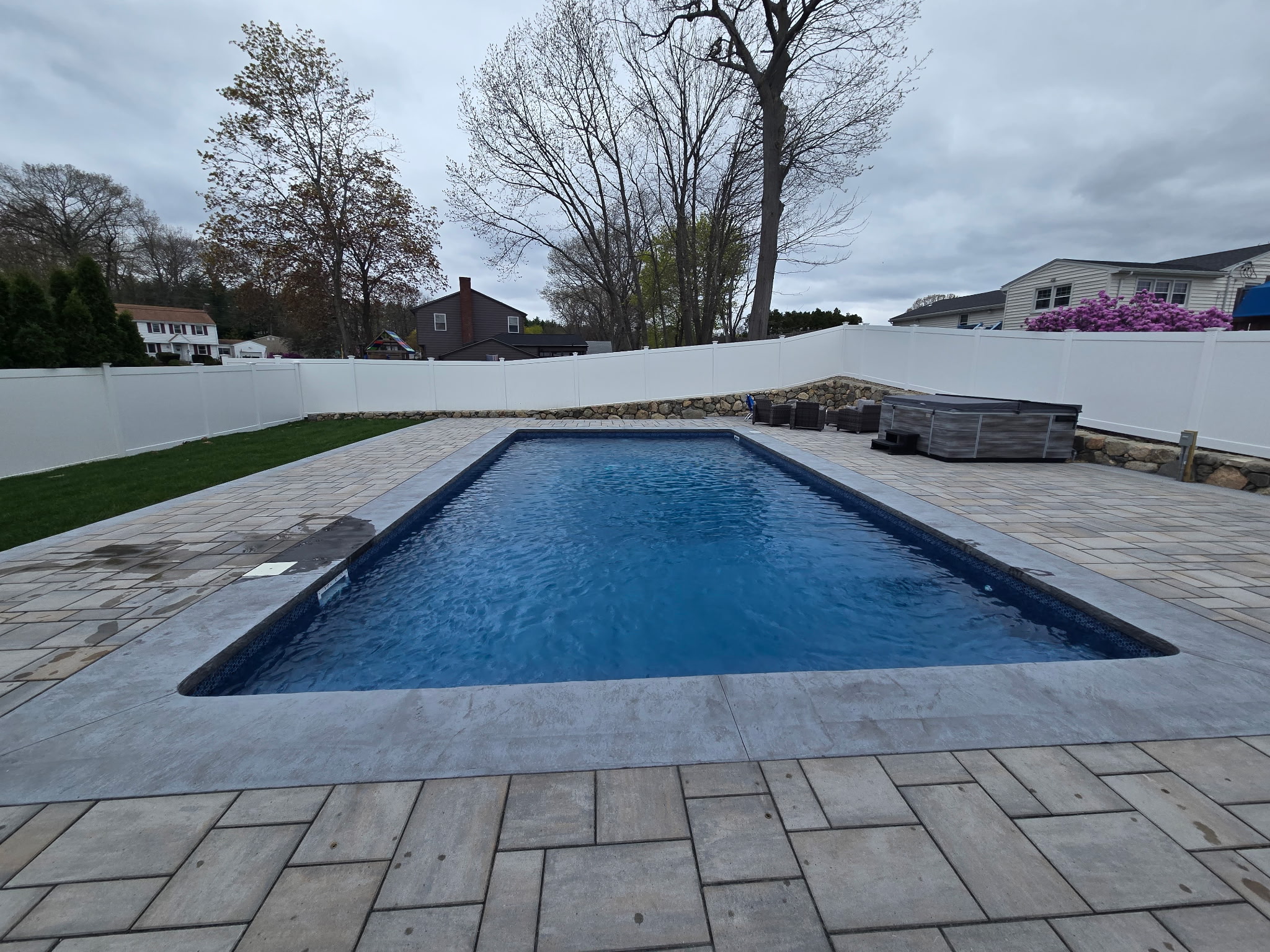 Mr. Pools backyard pool installation